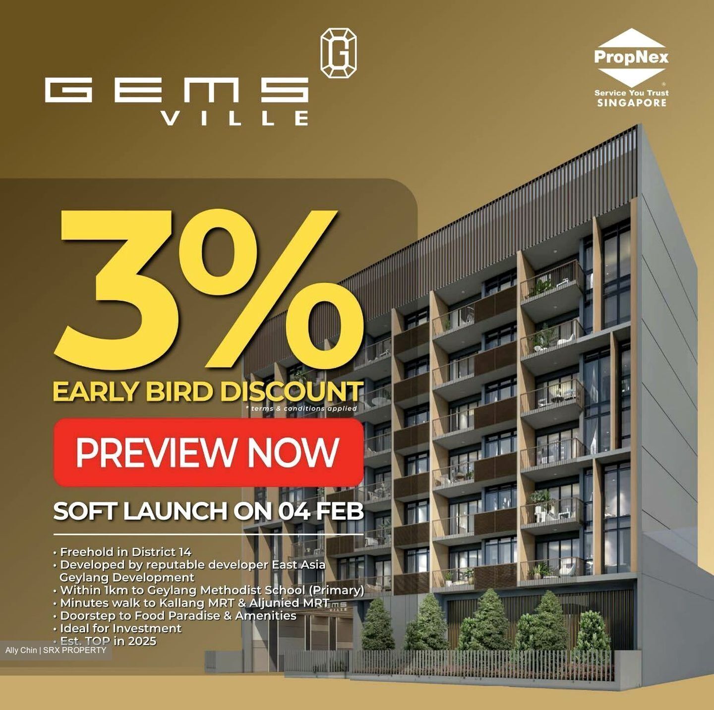 Gems Ville (D14), Apartment #392433651